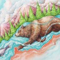 Grizzly. Yukon Brewing. 2020. Original (watercolor on paper).